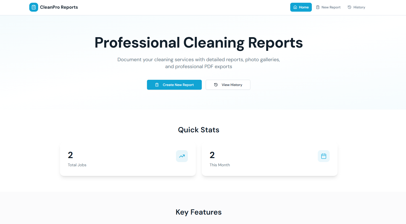 CleanningPRO UI